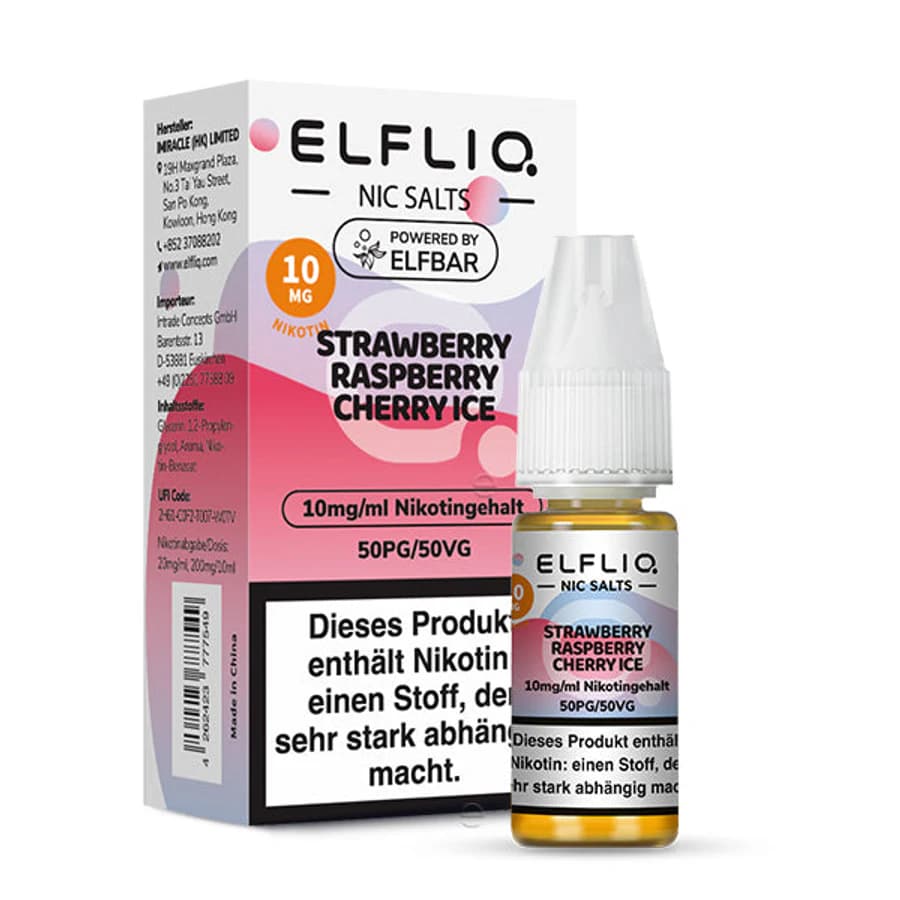 Elfliq Strawberry Raspberry Cherry Ice