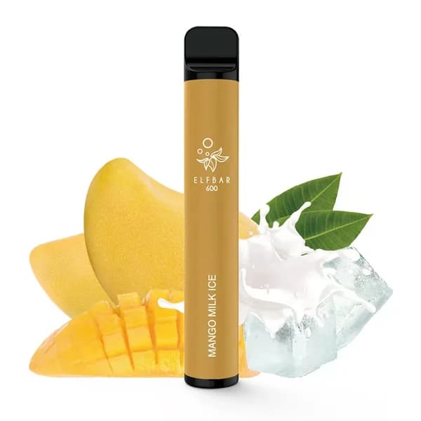 Elf Bar 600 mit Nikotin Mango Milk Ice
