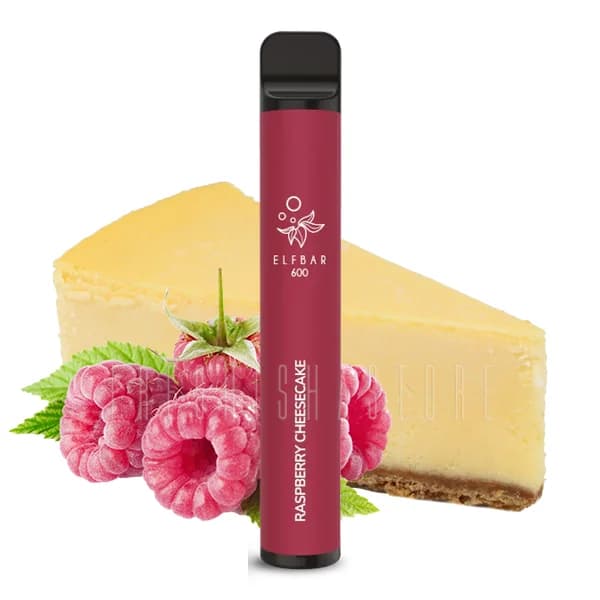 Elf Bar 600 mit Nikotin Raspberry Cheesecake