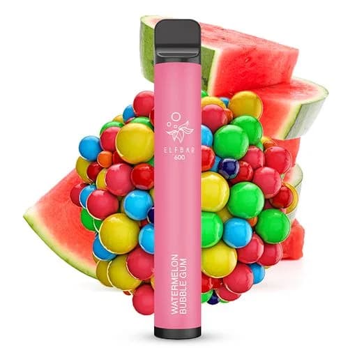 Elf Bar 600 mit Nikotin Watermelon Bubble Gum