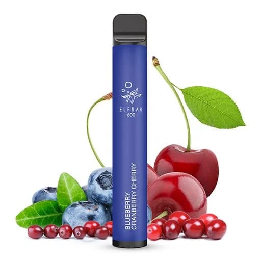 Elf Bar 600 mit Nikotin Blueberry Cranberry Cherry