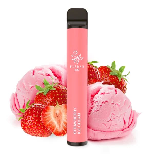 Elf Bar 600 Nikotinfrei Strawberry Ice Cream