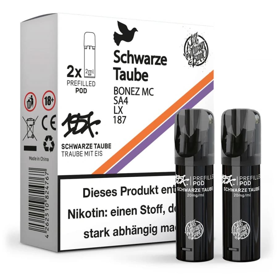 187 Pods Liquid Schwarze Traube