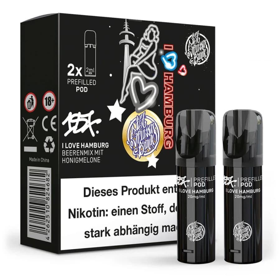 187 Pods Liquid I Love Hamburg