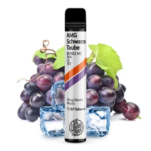187 Vape mit Nikotin AMG Schwarze Traube