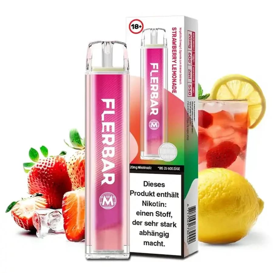 Flerbar M Vape Strawberry Lemonade