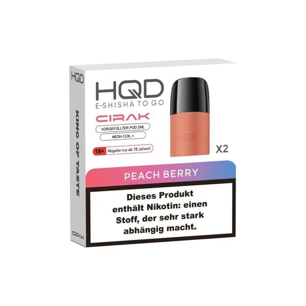 HQD Cirak Pods Peach Berry