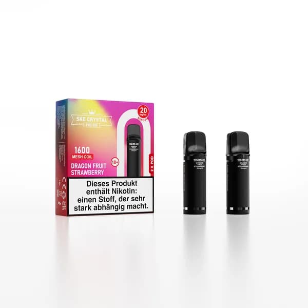 SKE Crystal Pro 800 Pods Dragon Fruit Strawberry