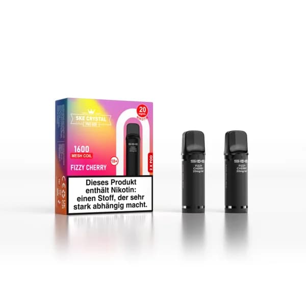 SKE Crystal Pro 800 Pods Fizzy Cherry