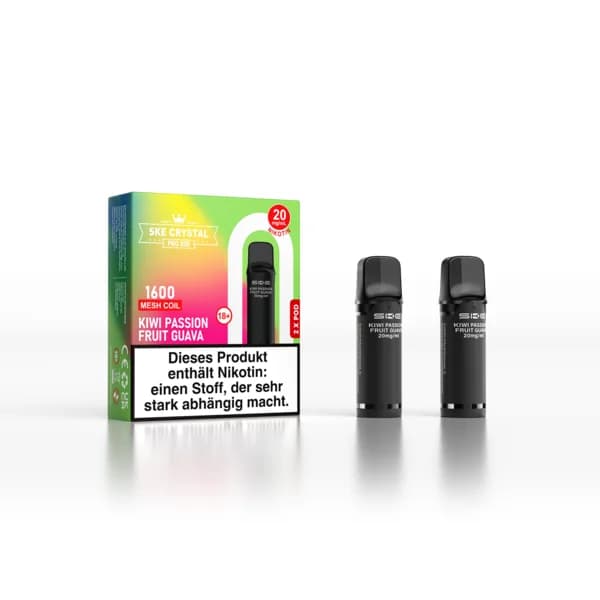SKE Crystal Pro 800 Pods Kiwi Passion Fruit Guava