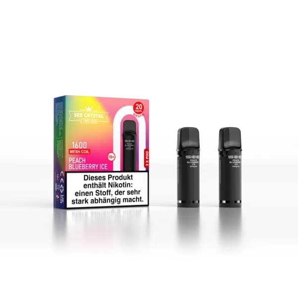 SKE Crystal Pro 800 Pods Peach Blueberry Ice