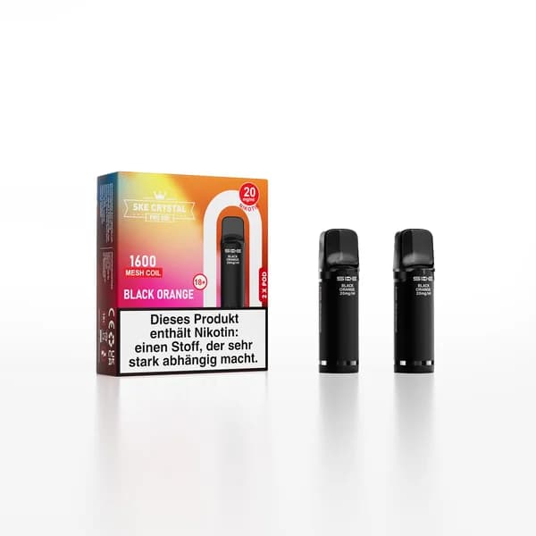 SKE Crystal Pro 800 Pods Black Orange