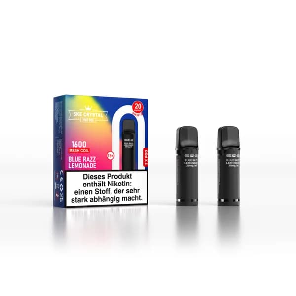 SKE Crystal Pro 800 Pods Blue Razz Lemonade