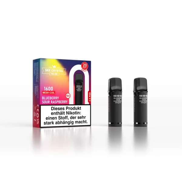 SKE Crystal Pro 800 Pods Blueberry Sour Raspberry