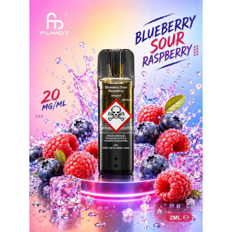 Randm Tornado Pods Blueberry Sour Raspberry