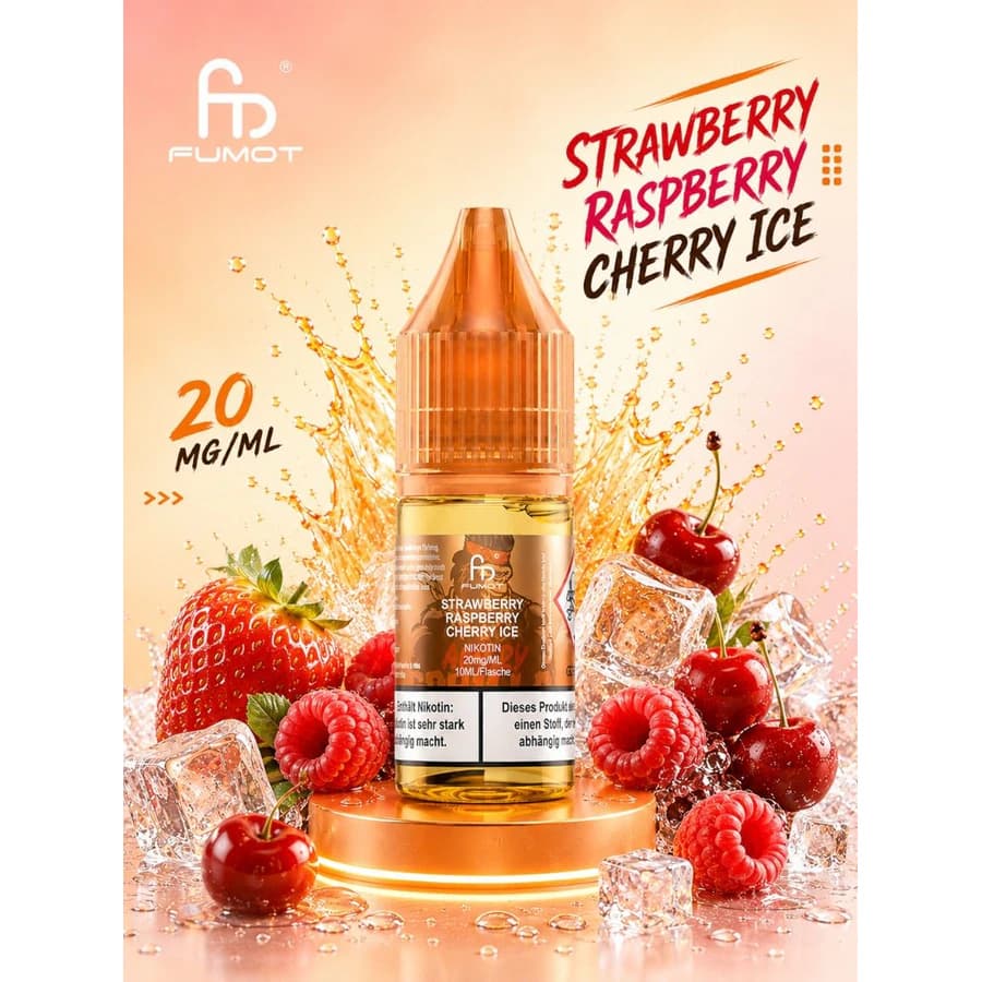 RandM Tornado Liquid Strawberry Raspberry Cherry Ice
