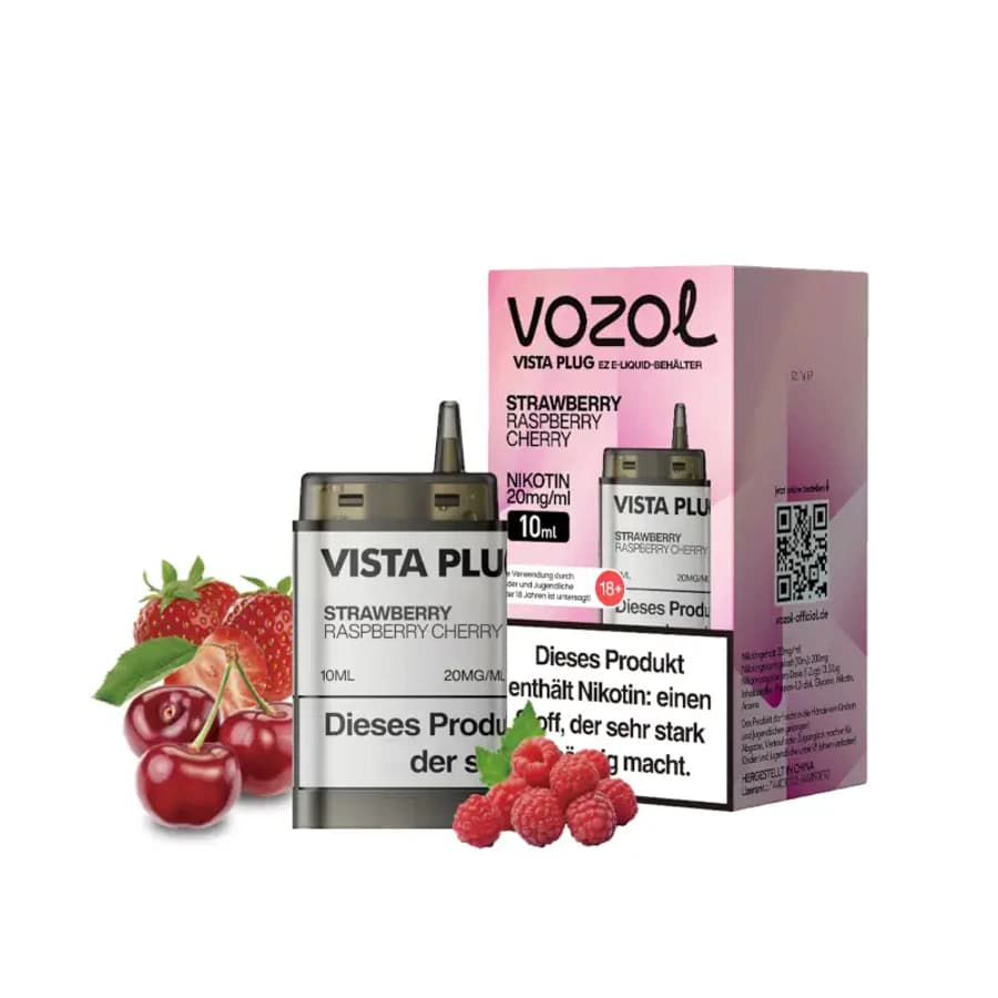 Vozol Vista Plug EZ Pods Strawberry Raspberry Cherry