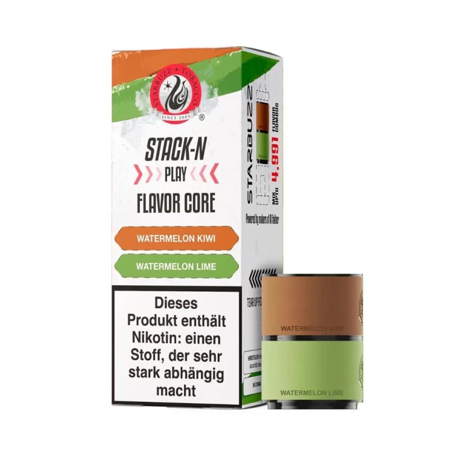 Starbuzz Stack-N Play Pods Watermelon Kiwi + Watermelon Lime