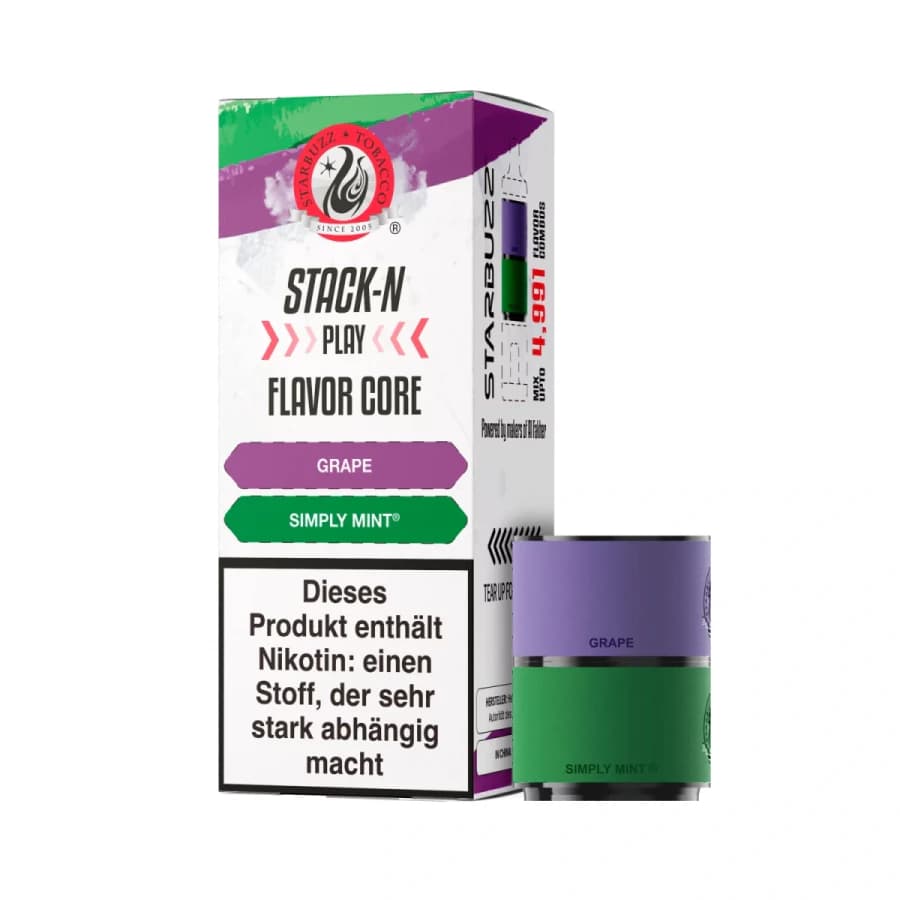 Starbuzz Stack-N Play Pods Grape + Simply Mint