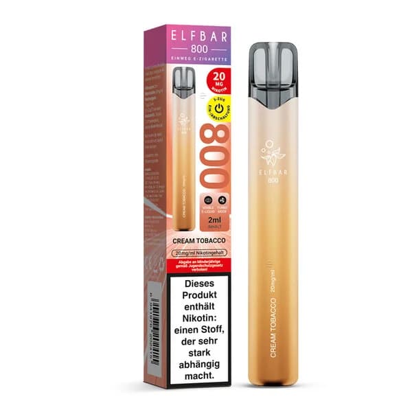 Elf Bar 800 mit Nikotin Creamy Tobacco