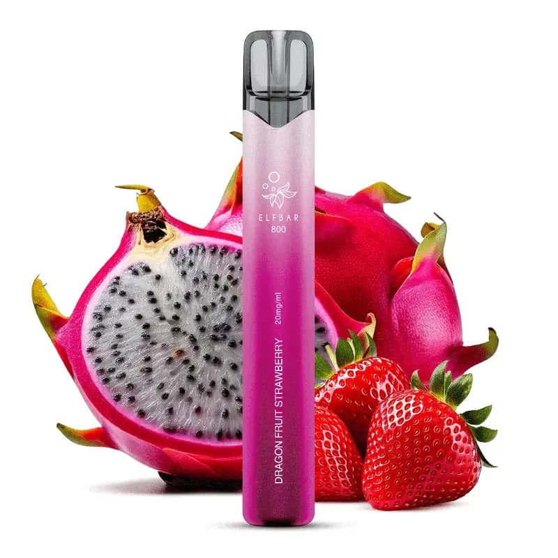Elf Bar 800 mit Nikotin Dragon Fruit Strawberry