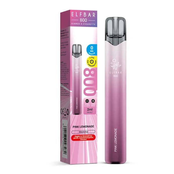 Elf Bar 800 Nikotinfrei Pink Lemonade
