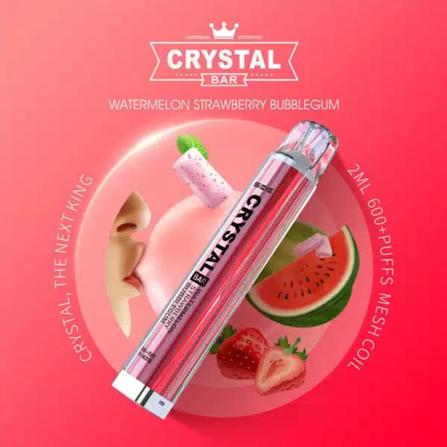 SKE Crystal Bar Watermelon Strawberry Bubblegum