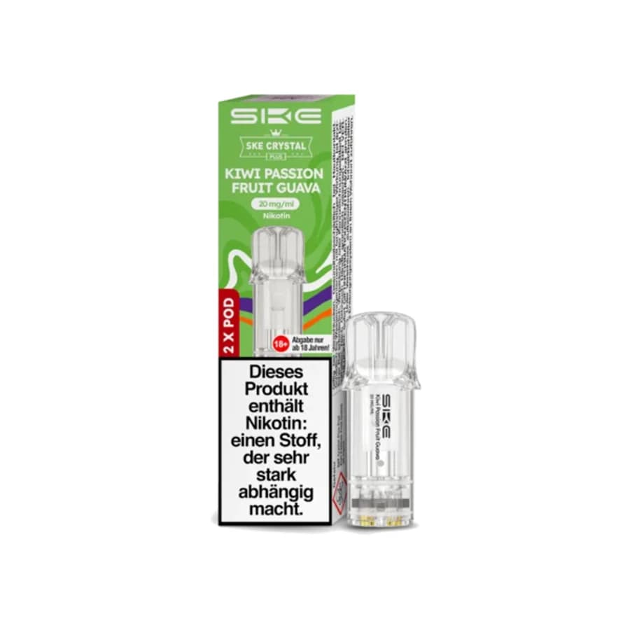 SKE Crystal Plus Pods Kiwi Passion Fruit Guava