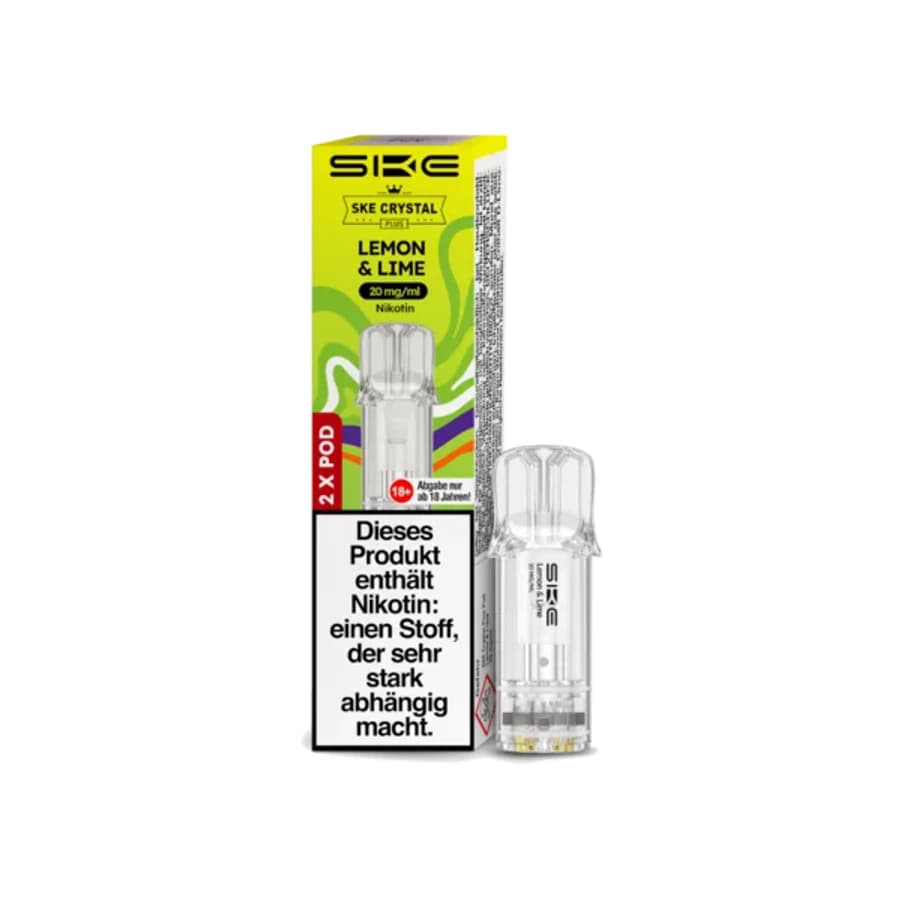SKE Crystal Plus Pods Lemon & Lime