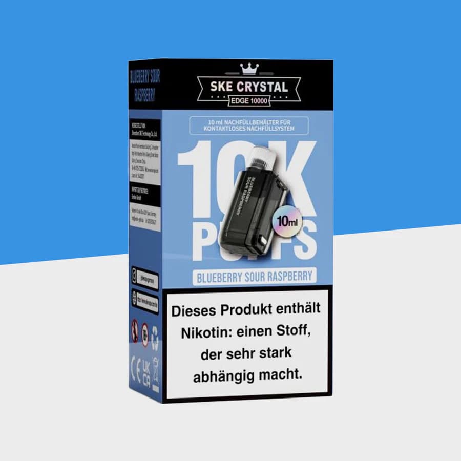 SKE Crystal EDGE 10000 Pods Blueberry Sour Raspberry
