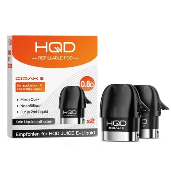 HQD Cirak 2 Refillable Pods – 2er Pack
