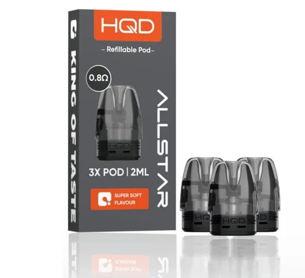 HQD Allstar Refillable Pods – 3er Pack