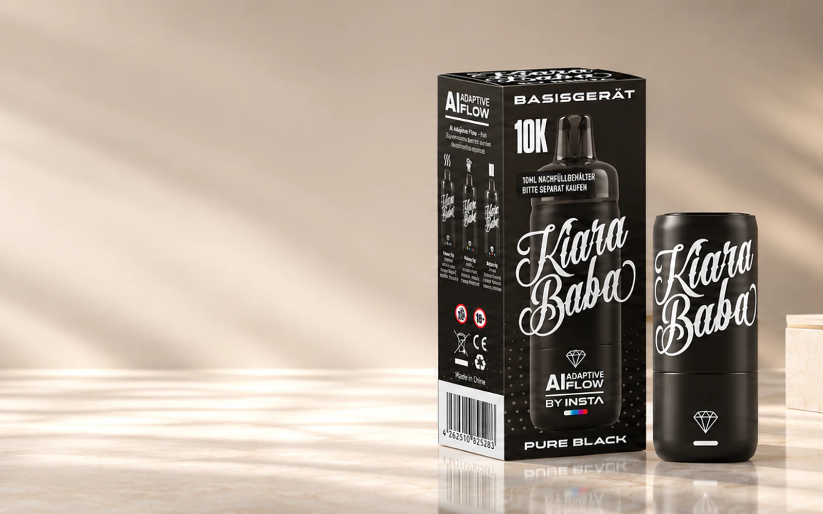 Kiara Baba 10000 in einer abgestimmten Produktwelt