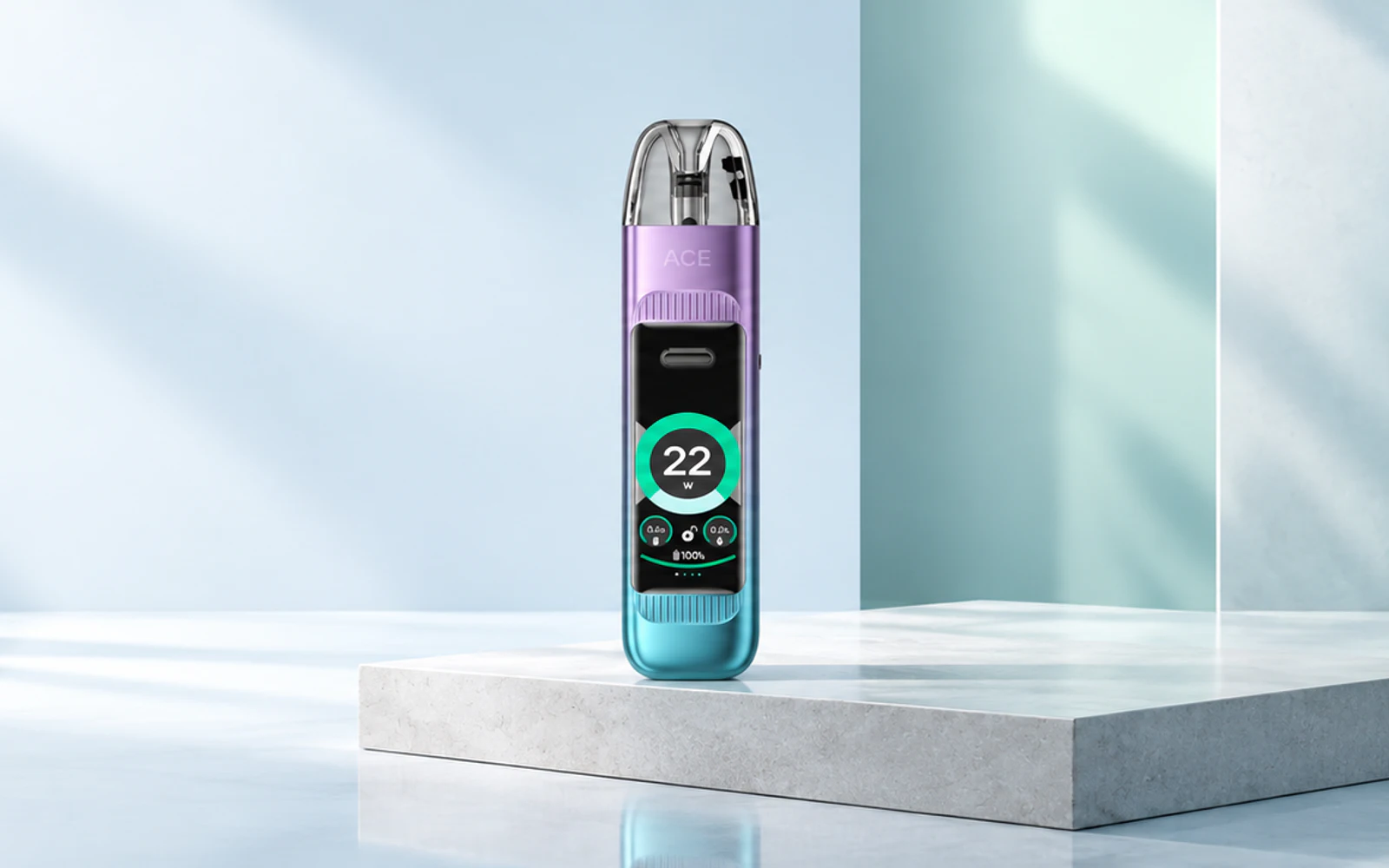 Vozol Ace Max Pod Kit in einer abgestimmten Produktwelt