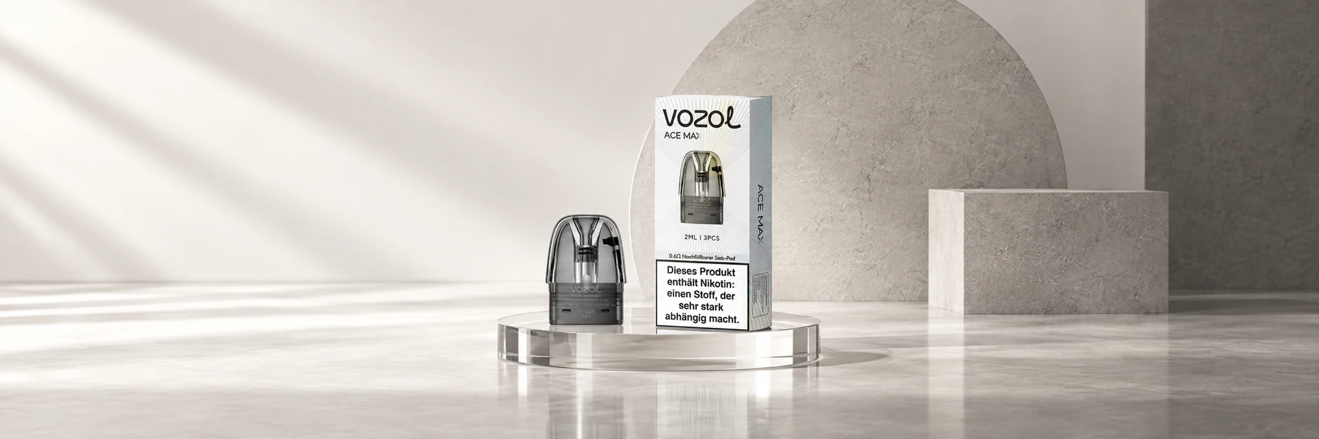 Vozol Ace Max Refillable Pod Produktbanner